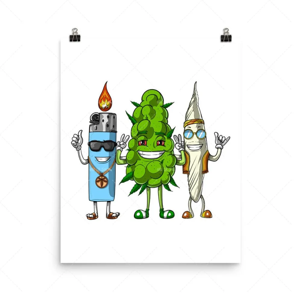 Weed Bud Joint Canvas Poster
