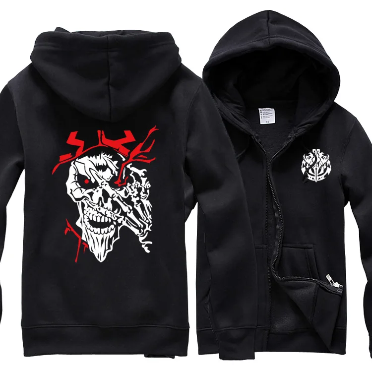 Fashion Men's Anime Overlord 3 Ainz Ooal Gown Albedo Fleece Thicken Men Hoodies Sweatshirts Hoody Jacket Coat Plus Size M-5XL