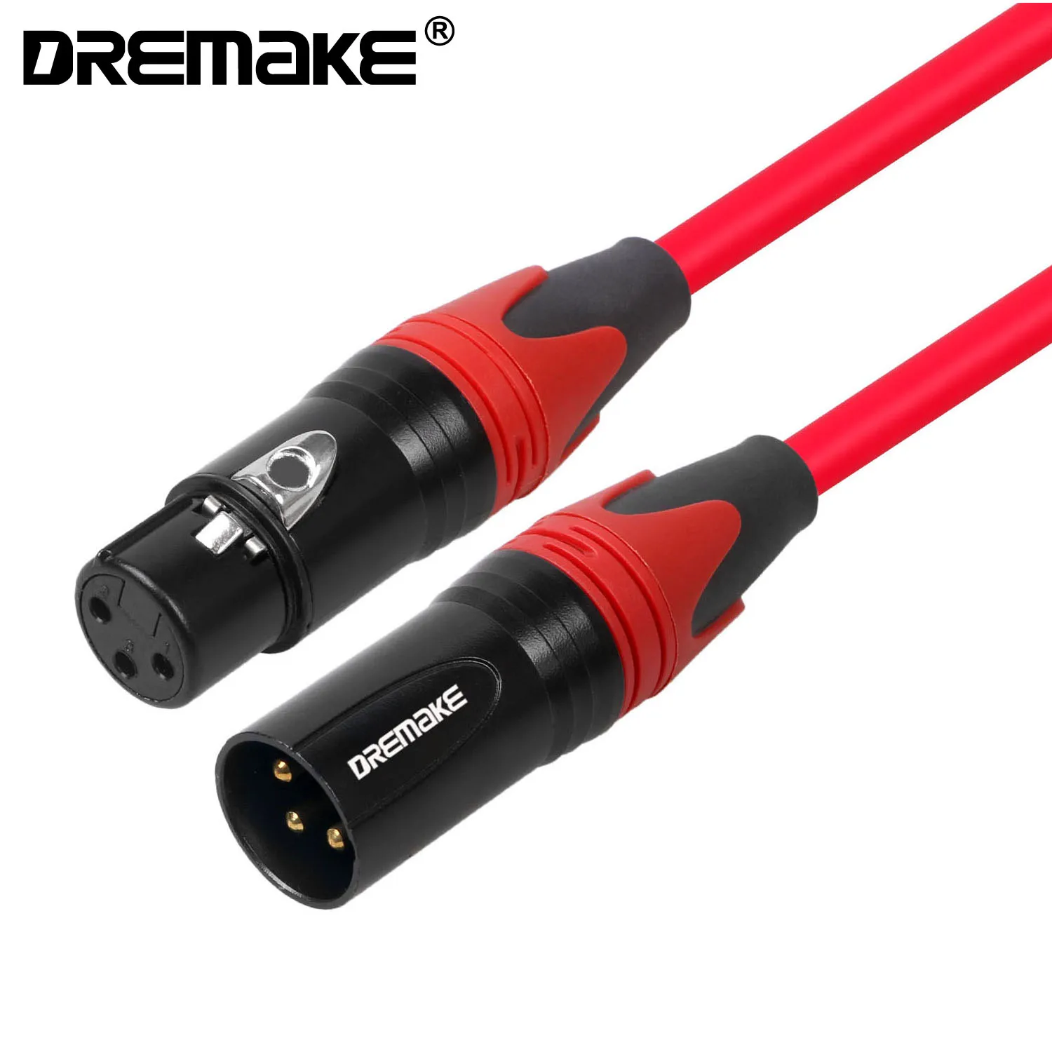 3-контактный кабель DREMAKE XLR для микрофона Разъем Cannon удлинитель гитары микрофон