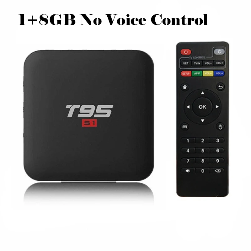 1GB 8GB T95 S1 Amlogic S905W Android 7,1 ТВ приставка 2GB16GB Smart tv 4K H.264 HD медиаплеер T95 S1 2,4G Wifi Беспроводная приставка - Цвет: 1GB 8GB