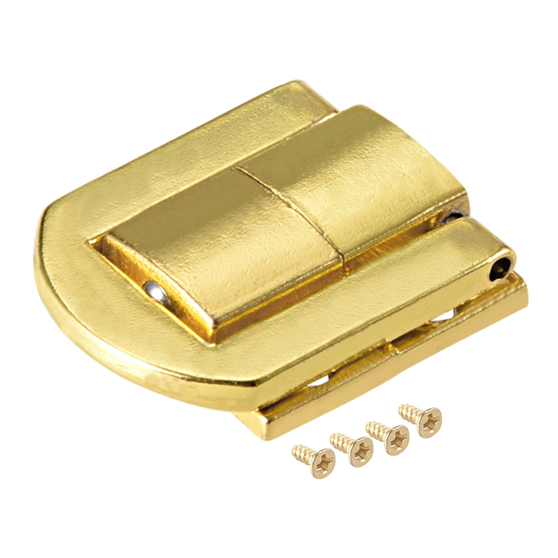 2pcs Toggle Latch 25mm Retro Style Golden Decorative Hasp Jewelry Box Catch with Screws Hardware for Home Office