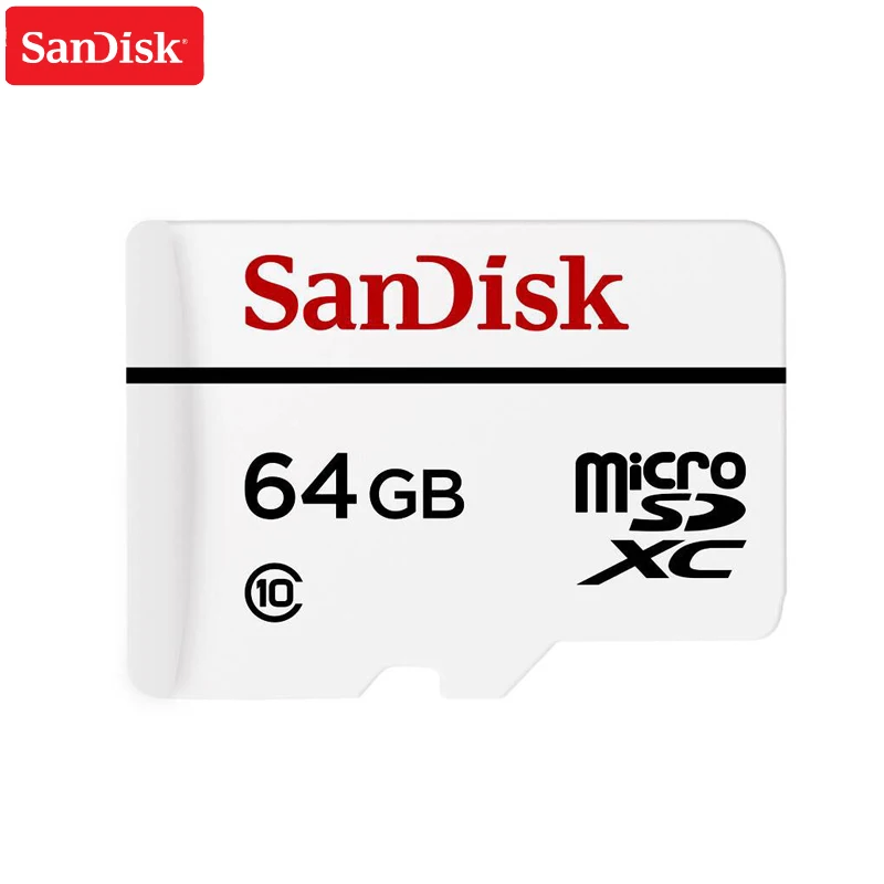 100% Оригинал SanDisk micro SD карта 64 Гб высокая выносливость видео мониторинг microsd