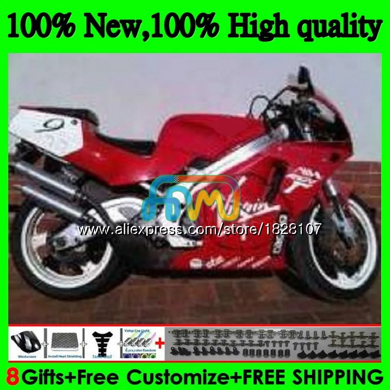Корпус для SUZUKI женская обувь из блестящей Красной RGV250 SAPC VJ22 92 93 94 95 96 66BS. 78 RGV-250 VJ21 всю 22 RGV 250 1992 1993 1994 1995 1996 обтекатель