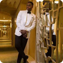 Свадебные костюмы для мужчин жениха одежда Terno приталенные смокинги 2 шт.(куртка+ брюки) друзья с выпускного вечера костюмы мужской блейзер