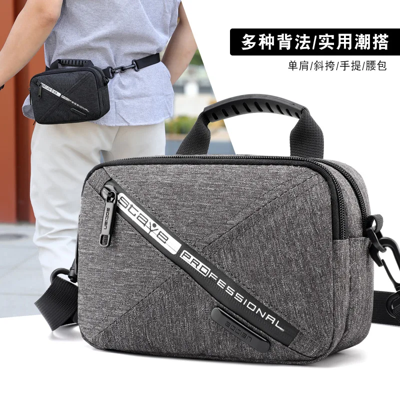 

Fashion Multi-functional MEN'S Single-shoulder Bag Large Capacity Travel Wallet Waterproof Nylon Bag Versatile Shoulder Handbag