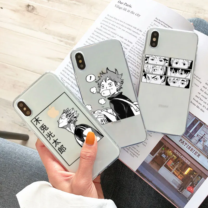 Anime Haikyuu Love Volleyball Case For Xiaomi Redmi Note 9 8 7 Pro 8T 9s 6 5 9C Mi 11 11T SE 9T Poco F3 X3 10 10T Lite Cover | Мобильные