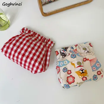 

Coin Purses Animal Floral Print Small Girls Cute Drawstring Kawaii Wallet Trendy Casual Korean Ulzzang Harajuku Multi-Function
