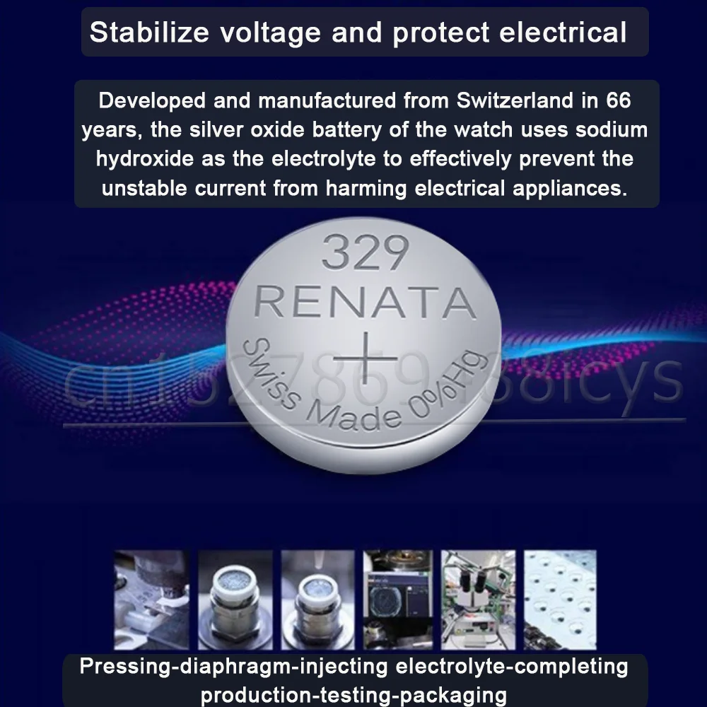 Original RENATA 329 SR731SW 1.55V Silver Oxide Watch Battery D329 V329 Long Lasting Swiss Made Toys Calculator Button Coin Cell canon battery