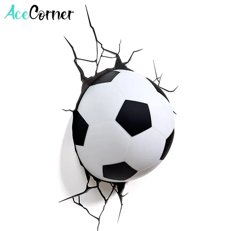 Acecorner Футбол 3D светодиодный светильник Спальня Гостиная спортивные креативный