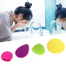 Скруббер для тела 4 шт. набор супер мягкая силиконовая щетка для ванны щетка для чистки лица Массажер для душа щетка для скруббера для тела