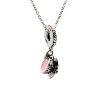 

Original 925 Sterling Silver Charm Creative Magic Tea Cup Pendant Fit Pandora Women Bracelet & Necklace Diy Jewelry