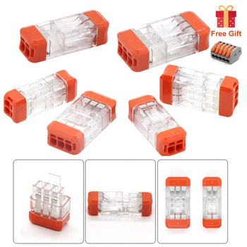

2/3pin Docking Mini Quick Wire Connector Universal Compact Electrical led light Connectors Push-in Butt Conductor Terminal Block