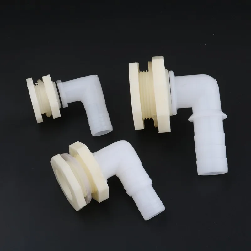 1/2" 3/4" 1" to 20/25mm 90 Degree Elbow Drainage Connector Aquarium Fish Tank Drain Adapters Irrigation Water Pipe Joints