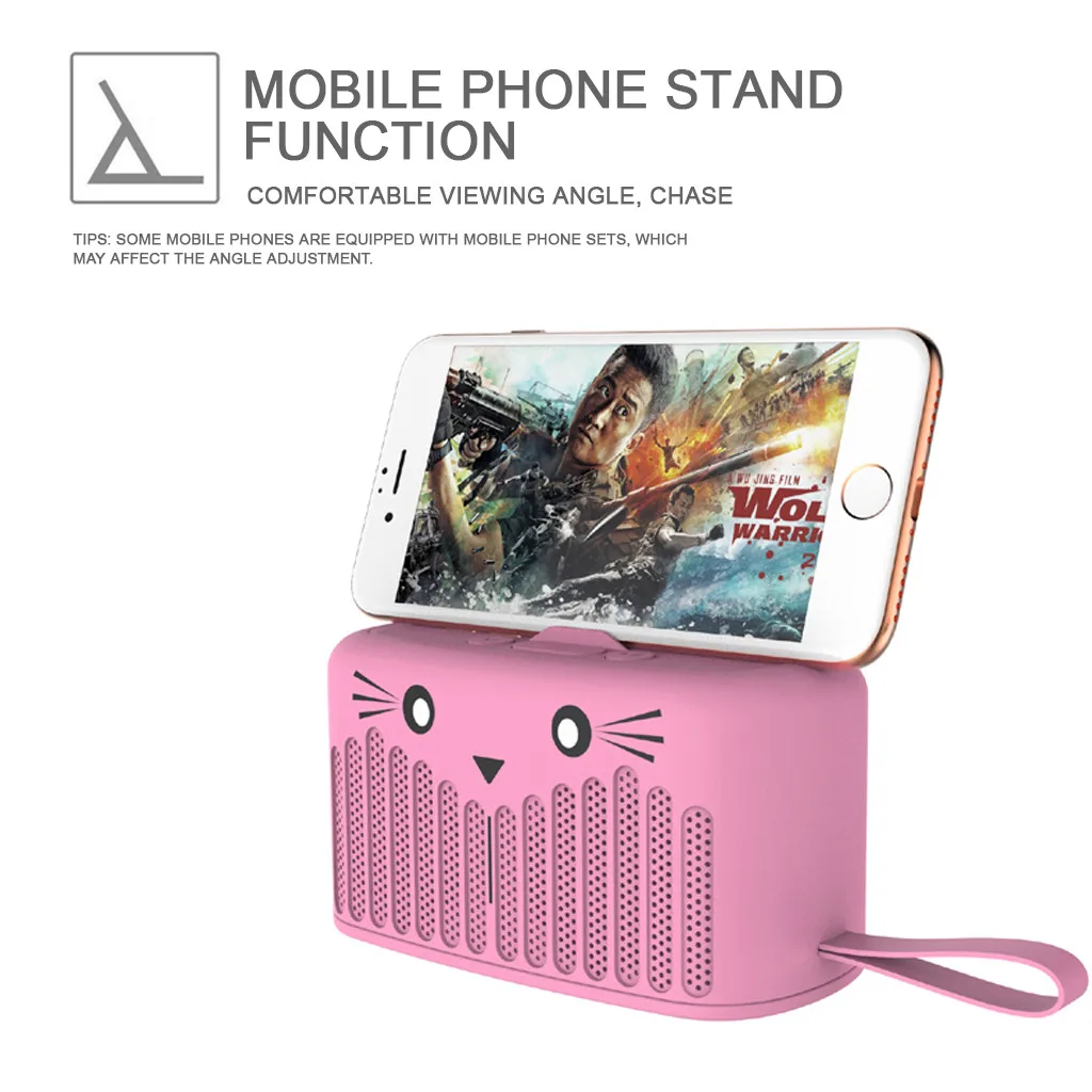SG-05B, новинка, Bluetooth динамик, FM Fuctio, TF карта и u-диск, милый мультяшный с подставкой, Bluetooth чип, чистый звук, идеальное качество, F809