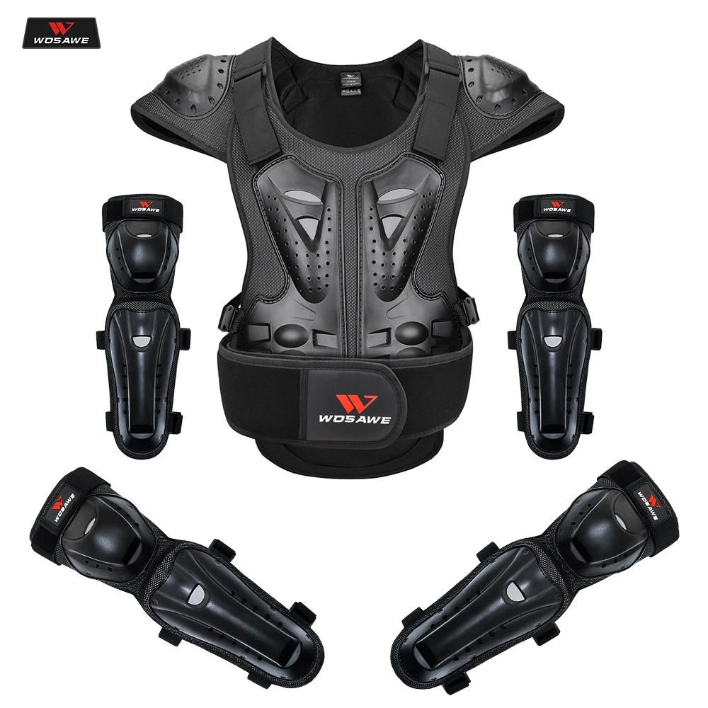 

WOSAWE Motorcycle Men Protecitve Jackets High Visibility Reflective Shoulder Motocross Body Armor Back Protective Gear Jackets