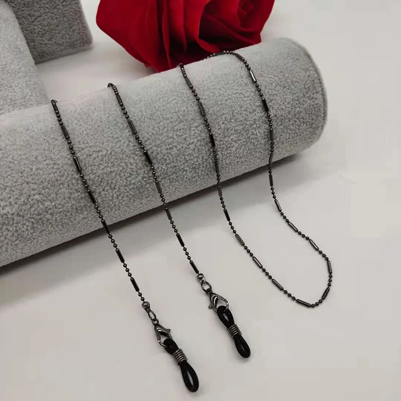 Fashion Woman Sunglasses Chain Cylinder Bead Chain Anti-Falling Glasses Eyeglasses Cord Necklace 4