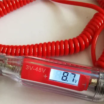

3V~48V Electric Circuit Tester Digital Test Snowmobile 22 x 2.6 x 2.5 cm