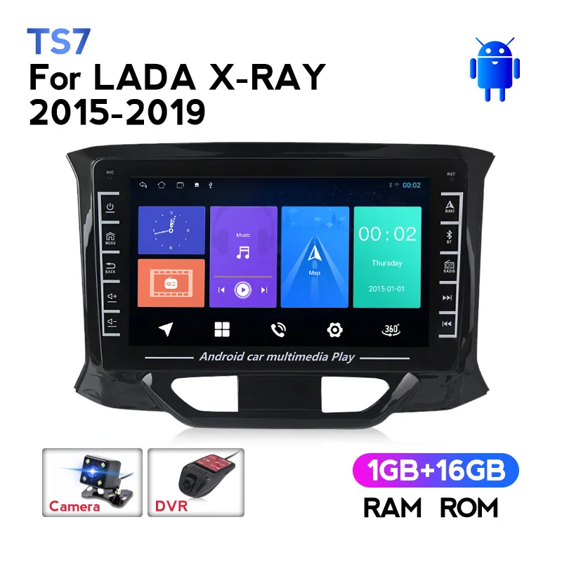 Автомагнитола для LADA Xray X ray 2015-720 мультимедийный видеопроигрыватель на Android с IPS