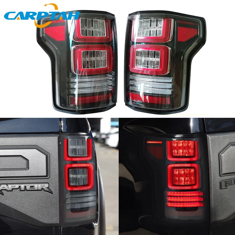 車のテールライトテールライトフォードf 150 F150 Svtラプター15 19リア駆動ランプ ブレーキライト リバース ターン葛 Aliexpress