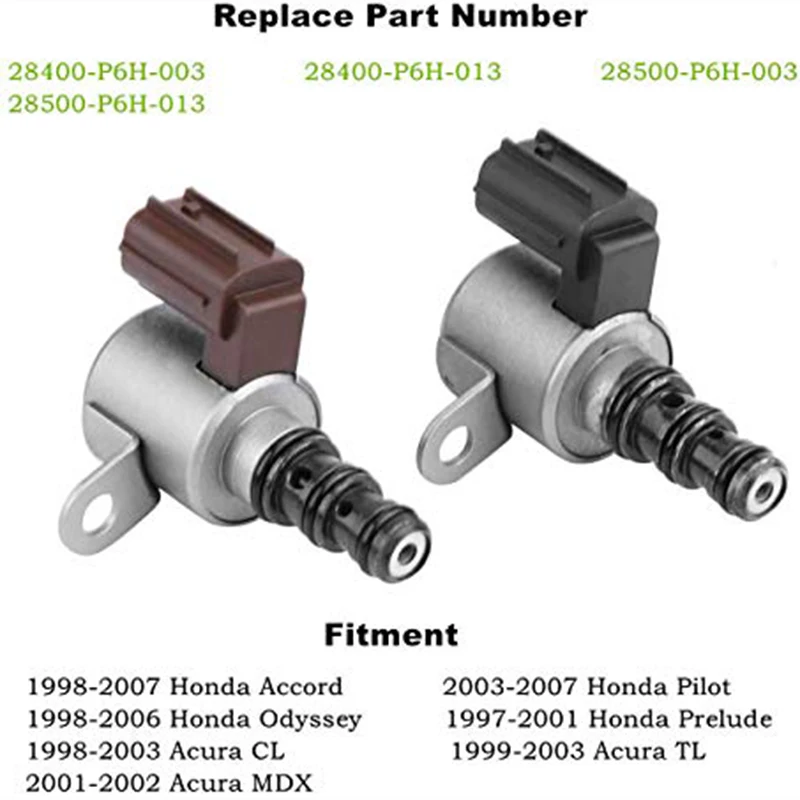 Электромагнитный клапан управления коробкой передач клапан B& C 28400-P6H-013 28500-P6H-013 подходит для 1998-2007 Honda Accord 2003-2007 Honda Pilot