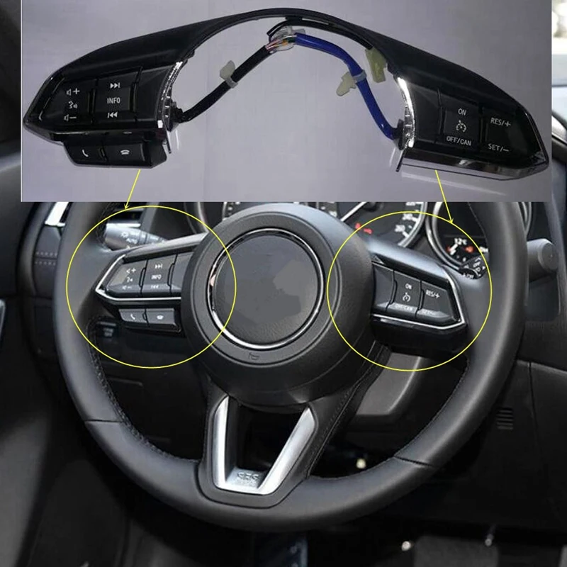Переключатель на рулевое колесо Bluetooth круиз-контроль кнопка для Mazda 3 6 Axela Atenza Cx5 Cx-4