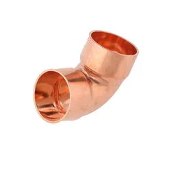 Soudage de tuyaux de climatisation à coude en cuivre, coude à angle droit évasé à 90 degrés, raccords en cuivre de 6 à 54mm 