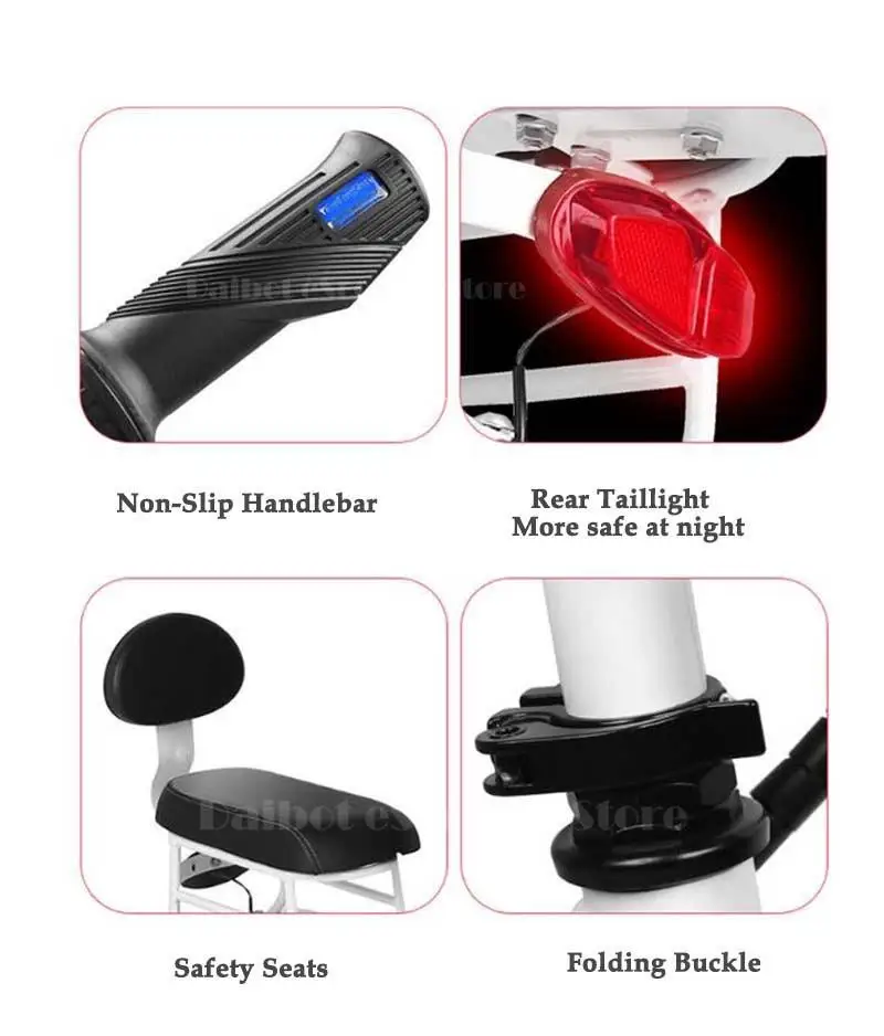 Daibot Folding Electric Bike Adult 2 Wheel Electric Bicycle 36V 350W Mini Ladies Electric Bicycle Scooter With Anti-theft System (37)