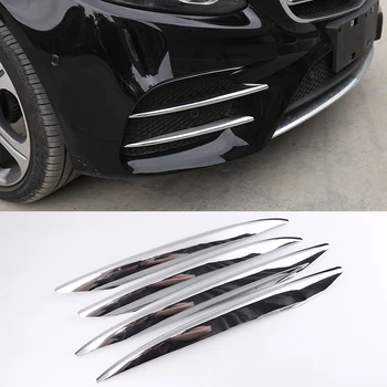 

For Mercedes Benz E Class W213 E200 E300 2016 2017 2018 2019 E43 AMG Car ABS Chrome Front Fog Lamp Cover Trim Accessories