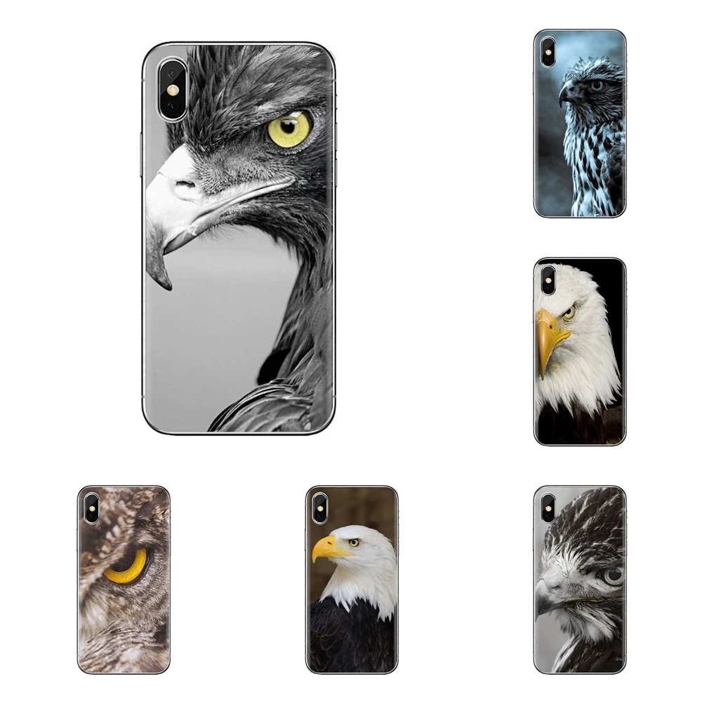 Soft Transparent Cover For iPhone XS Max XR X 4 4S 5 5S 5C SE 6 6S 7 8 Plus Samsung Galaxy J1 J3 J5 J7 A3 A5 Eagle Eye Wallpaper |