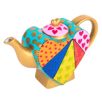 

Artvigor Porcelain Hand Painted Creative Coffeepots Teapot Crafts 800ml Travel Family Office Gift Mix-color Coffeepot Teapot