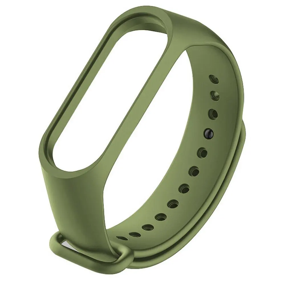 Серебристый Для Xiaomi Mi Band 4 сменный спортивный силиконовый ремешок браслет аксессуары прочный ремешок Замена - Цвет: Серебристый