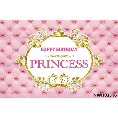 Yeele Baby 1st Birthday Backdrop Girl Princess Baby Shower Золотая Корона розовая пользовательская фотография Виниловый фон для фотостудии - Цвет: NWH03316