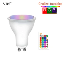 AC85-265V Светодиодный точечный светильник 8 Вт RGB светодиодный светильник база GU10 SMD 5050 светодиодный 16 цветов с регулируемой яркостью ИК-пульт дистанционного управления с памятью ночной Светильник