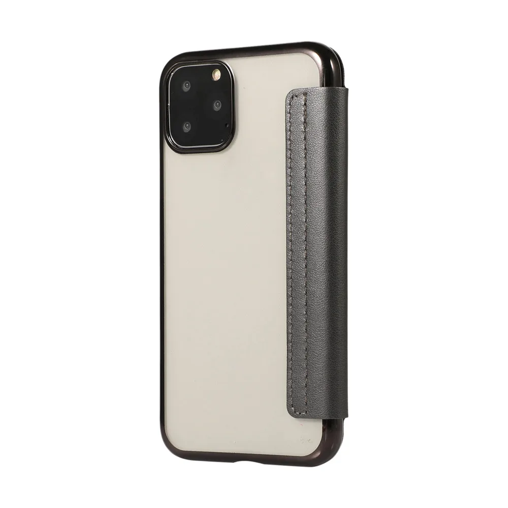 Кожаный чехол-книжка с отделением для карт двойного назначения для iPhone 11 Pro Max, тонкий легкий дизайн, Износостойкий чехол для телефона, чехол