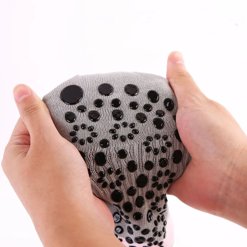 Женские спортивные носки для фитнеса и йоги хлопковые нескользящие дышащие с