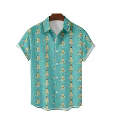 

Shirts for Men Short Sleeve Printed Hawaiian Holiday Tops Summer 2022 Beach Short Sleeve Casual Fashion Men Shirt