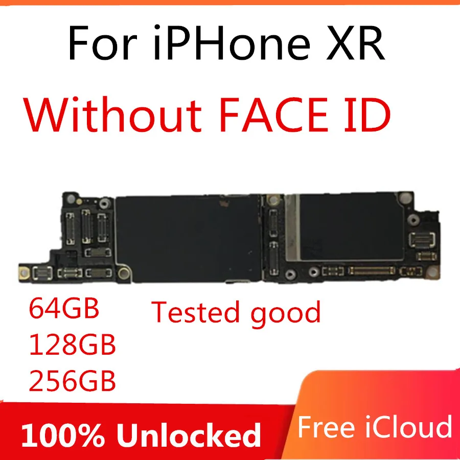 Разблокированная материнская плата для iPhone XR с/без лица ID материнская плата для iPhone XR 64 Гб 128 ГБ 256 ГБ логическая плата с системой IOS