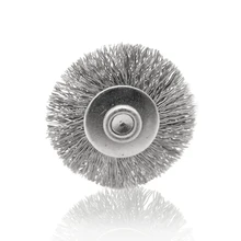 Металлическая проволока щетки 20 шт набор чистящих шлифовальных сменных головок для снятия заусенцев инструменты