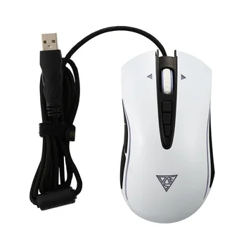 

1pc M8 Ergonomic Optical Fire Key Professional Usb Wired Gaming Mouse Mice Led Light Game Mouse Black Battery Mini