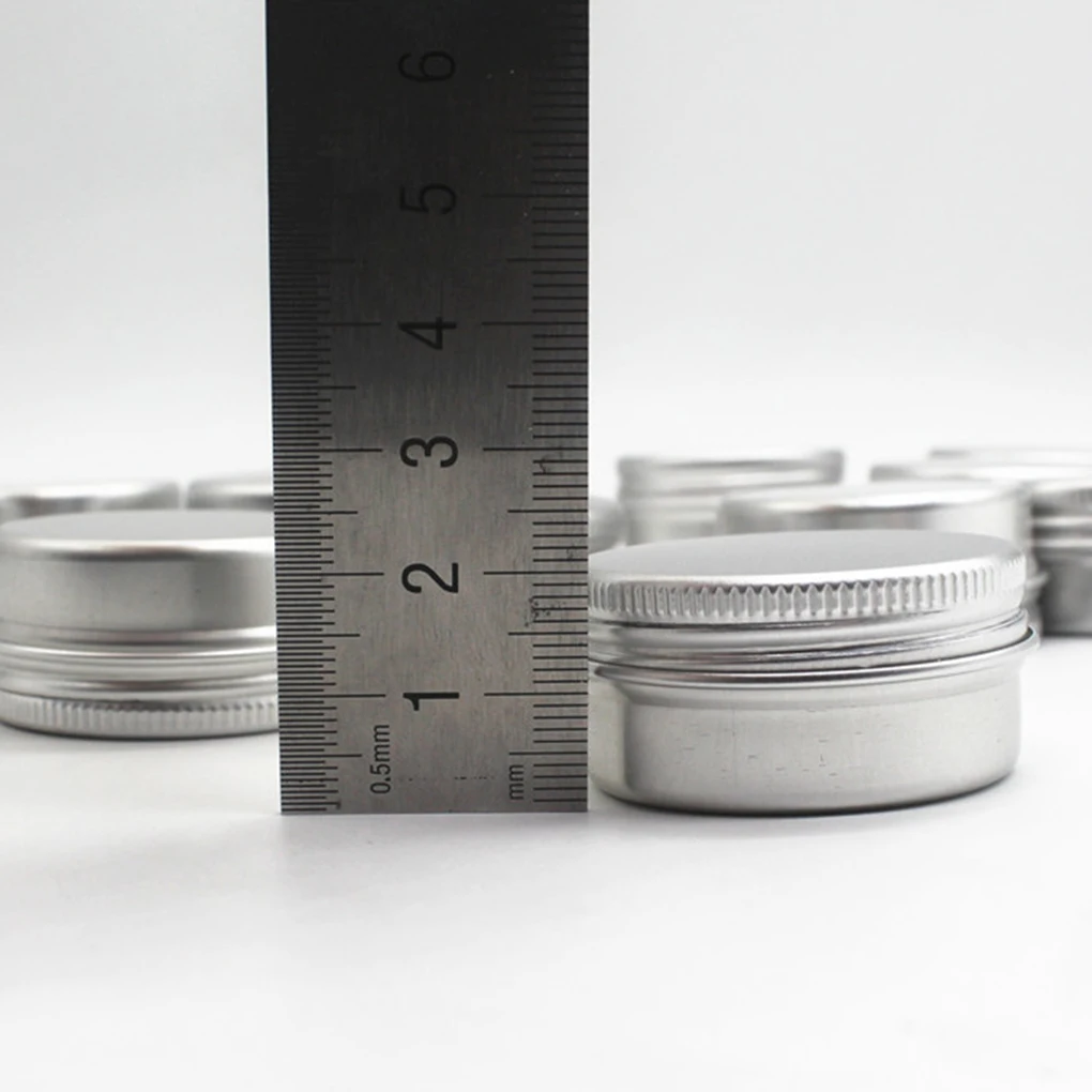 Balm Nail Art Cosmetic Cream Make Up Pot Lip Jar Tin Case Container 10pcs