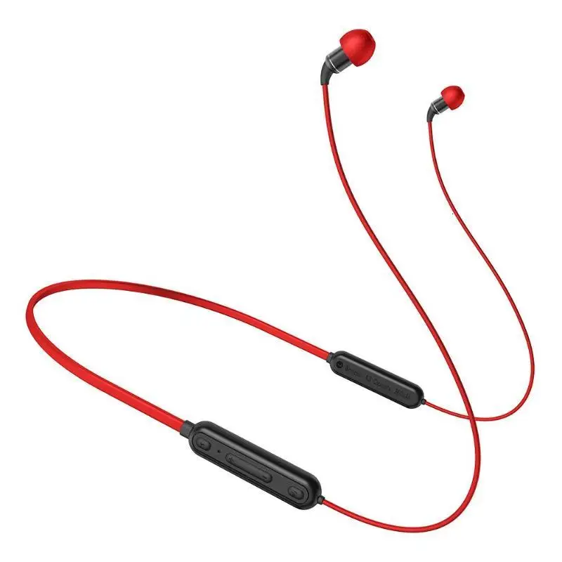 Ubeamer A3 Bluetooth 5,0 беспроводные стерео шумоподавляющие спортивные наушники с микрофоном для мобильных телефонов - Цвет: Red