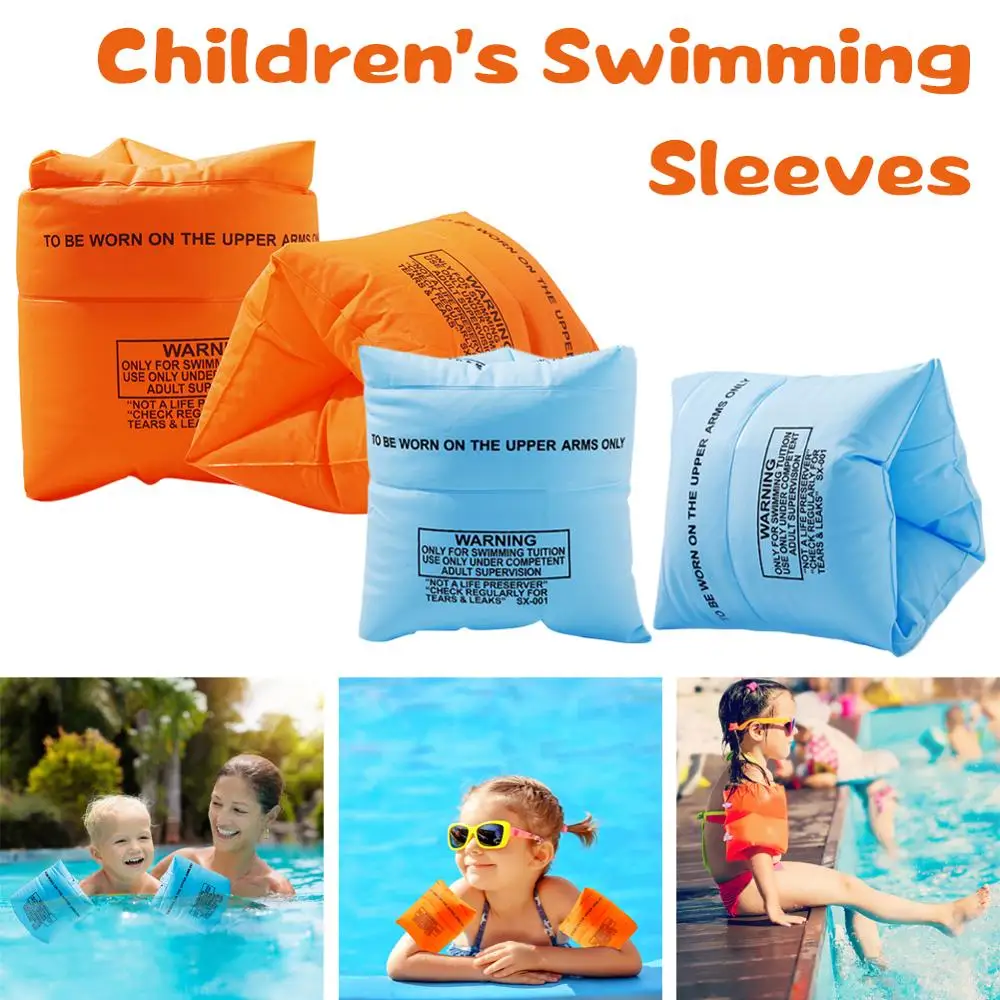 

Men Women Adult Child PVC Safety Training Inflatable Swim Pool Swimming Arm Ring Circle Float Water Air Sleeves For Boys Girls