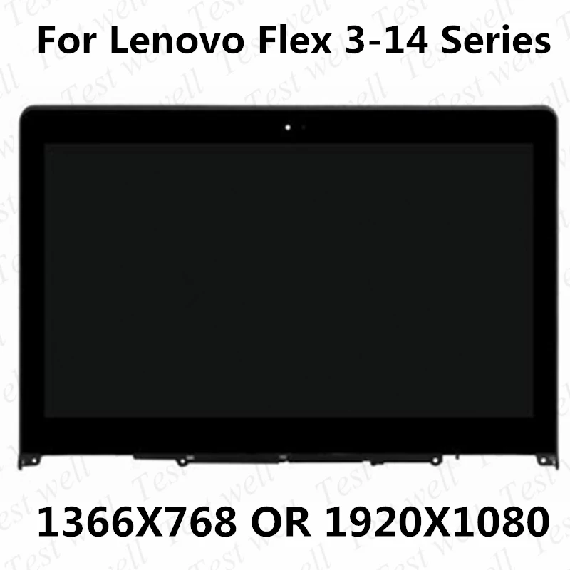 lenovo用14インチledタッチスクリーンlcdディスプレイ3-14-1480-1435-1470アセンブリlenovo-flex