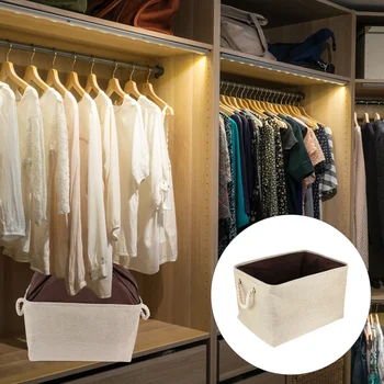 

1 Pc Home Foldable Storage Container Linen Sundries Laundry Storage Basket