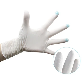 

100Pcs White Waterproof Disposable Mechanic Nitrile Work Safety Protection Glove Tattoo Latex Powder Free Workshop