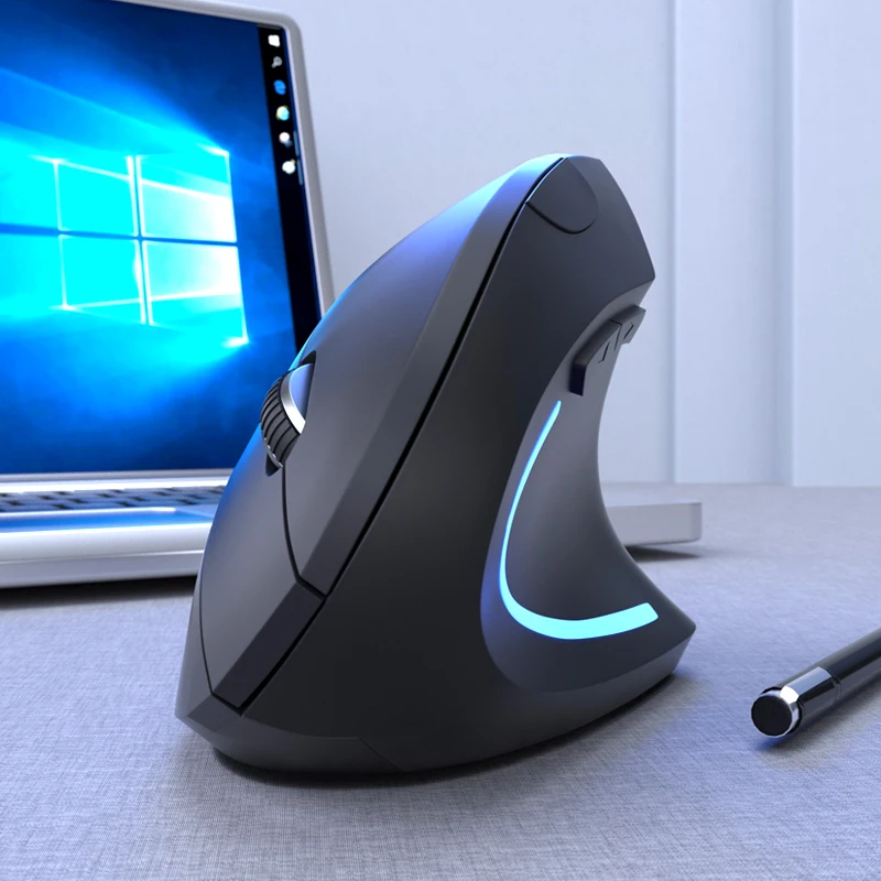 Беспроводная оптическая мышь эргономичная Вертикальная игровая 2 4G 800/1200/1600DPI с