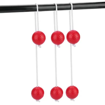 

3 Pairs Ladder Ball Replacement Hole Solid Portable Synthetic Rubber Games Children String Golf Accessories Indoor Outdoor