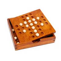 Wooden Board Game Chess Educational Toys French Classical Independent Diamond Chess Logical Thinking Training Toy Board Game 2