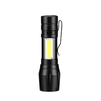 

Mini COB Flashlight Portable XPE Adjustable Focus Outdoor Emergency Torch Inspection Lamp