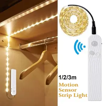 

Portable Induction Light Emergency LED Strip Creative Flexiable Lamp Light Strip Wardrobe Closet 1/2/3.0M Night Light Automatic